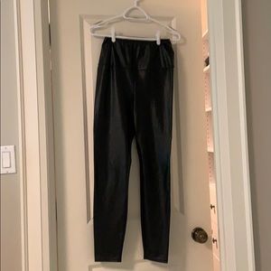 Aritzia black leather pants